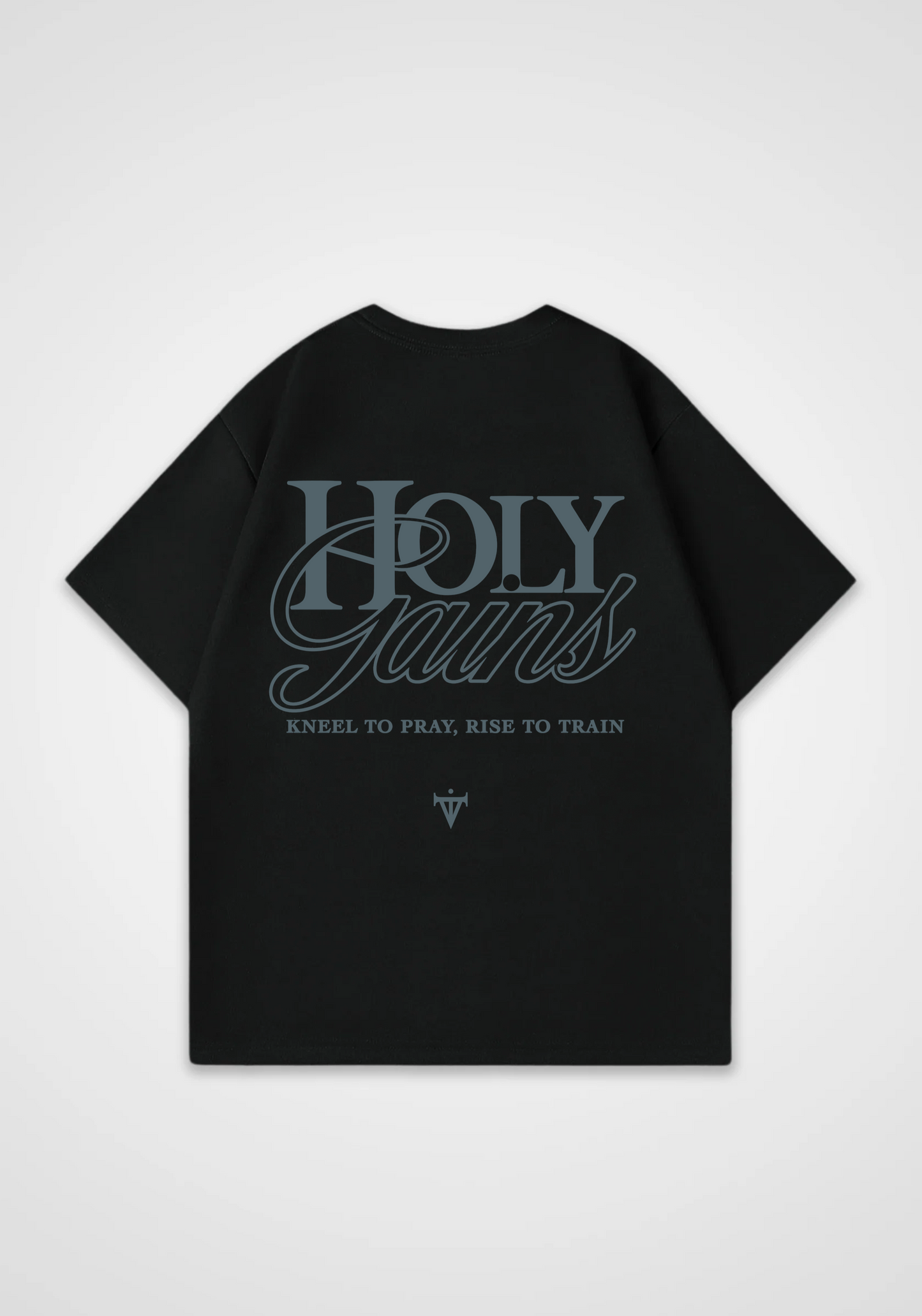 Holy Gains Oversized Shirt - Black Back (Designed)
