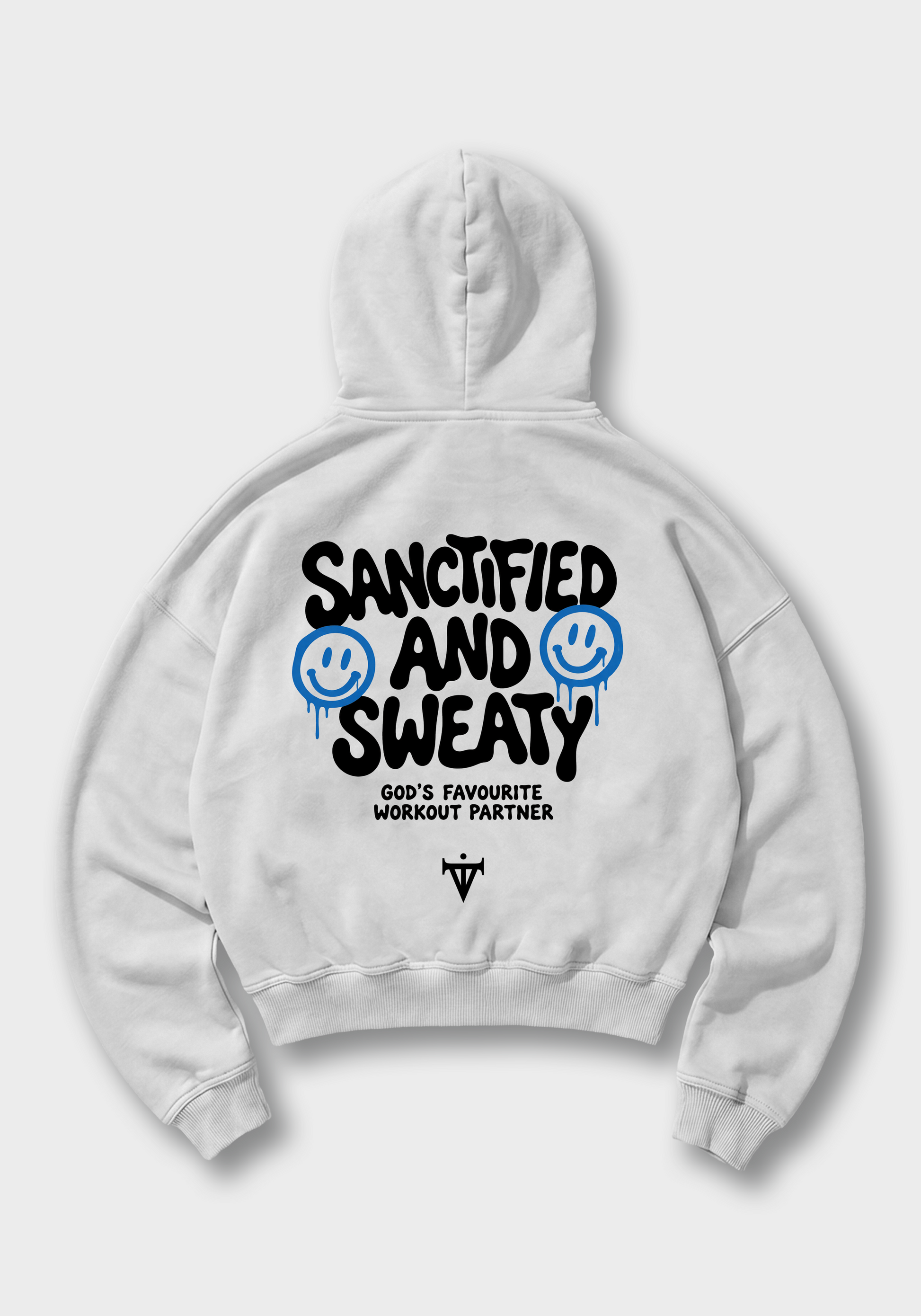 Sanctified Oversized Hoodie - White Back (Designed)