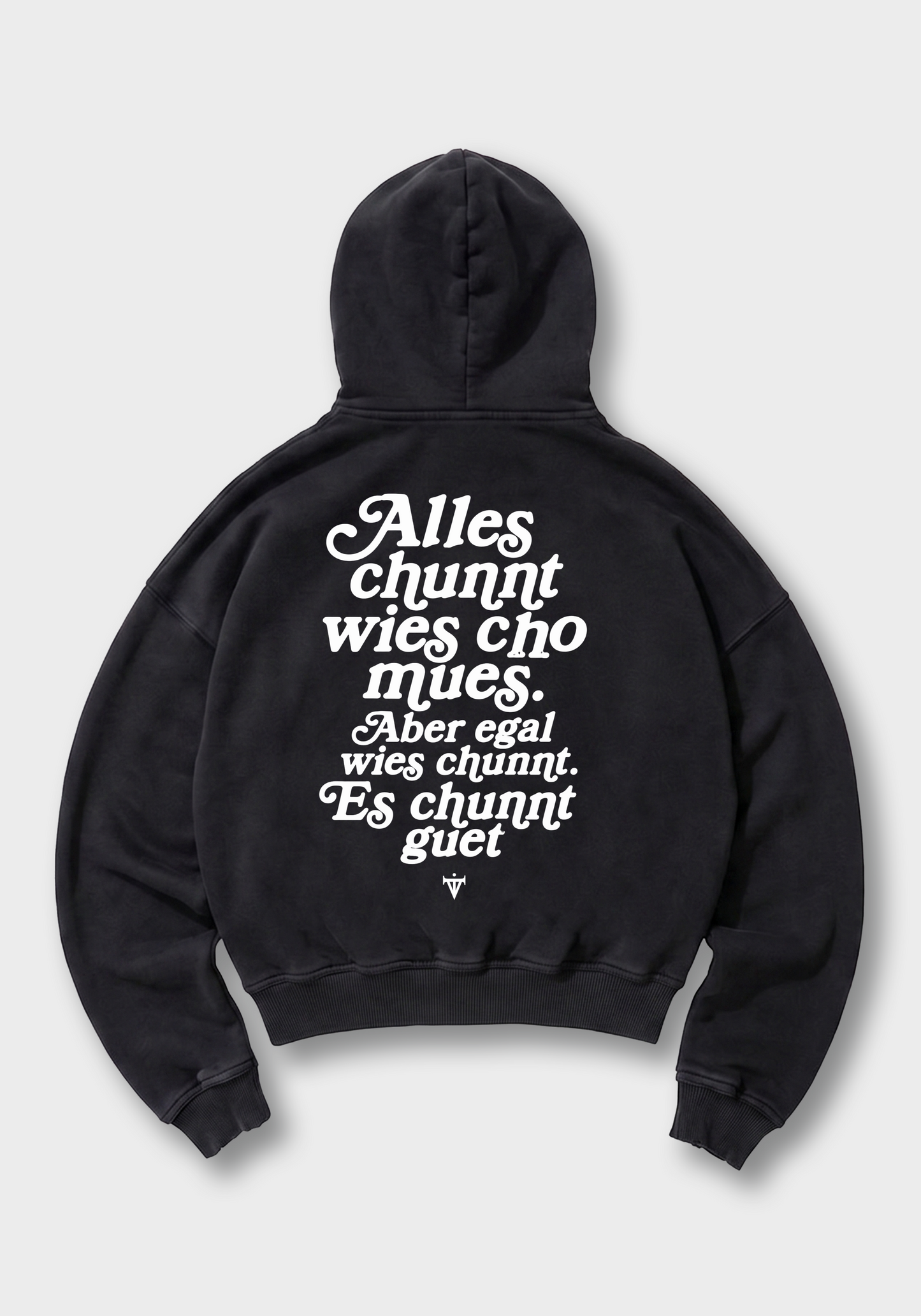 Alles Chunnt Oversized Hoodie - Black Back (Designed)